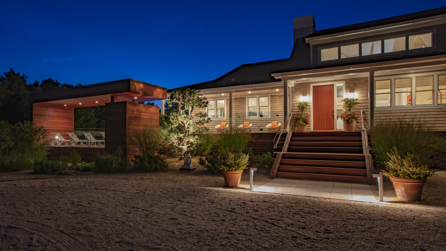 Photo of construction by Ronald Webb Builder.